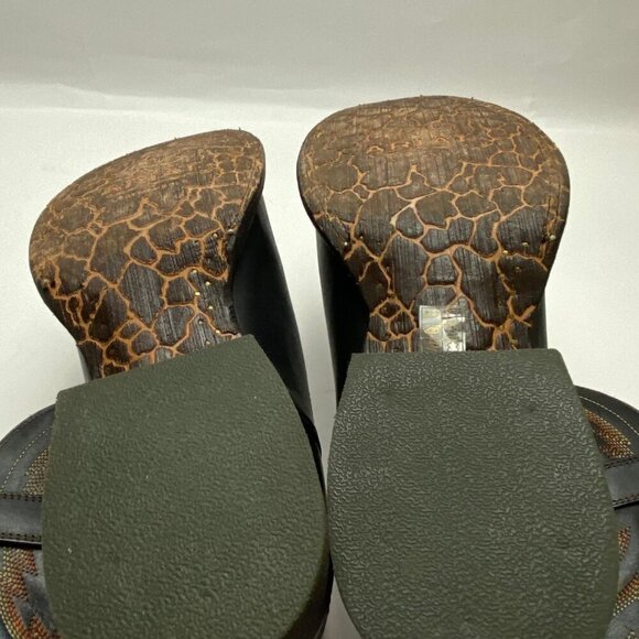 ARIAT Mens Circuit Competitor Round Toe Black Brown Detail Boots Size 9.5 - Picture 10 of 10